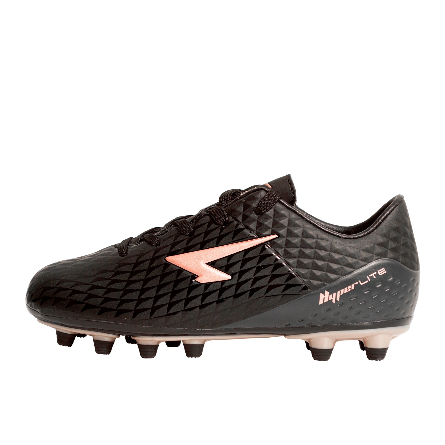 Nitro Junior Football Boots - Black/Metallic Blush
