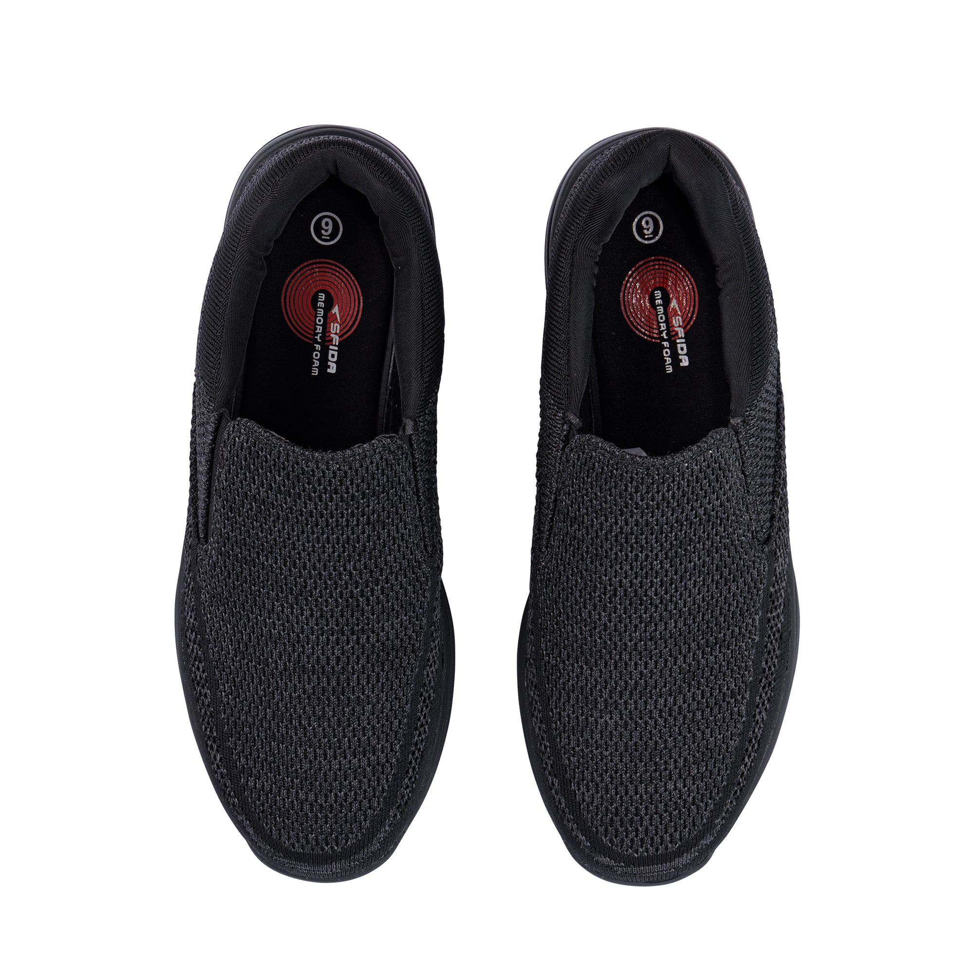 Pacific Mens Slip On Runner - Black/Grey