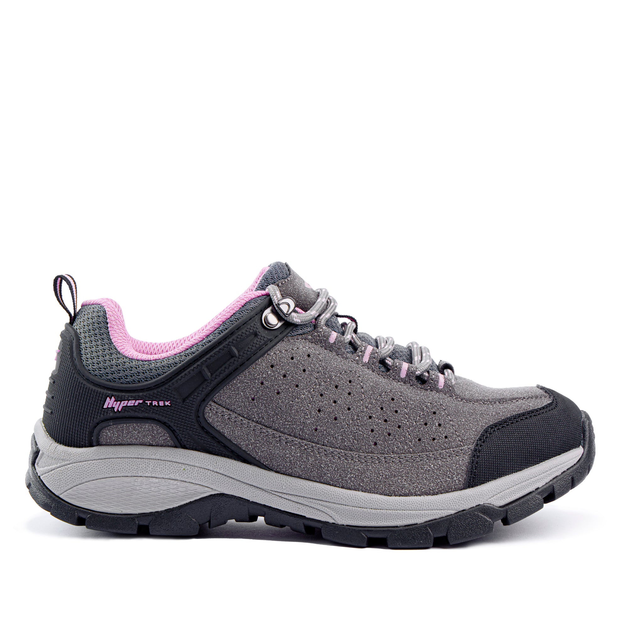 Pioneer Ladies Lace Up Runner Charcoal/Black