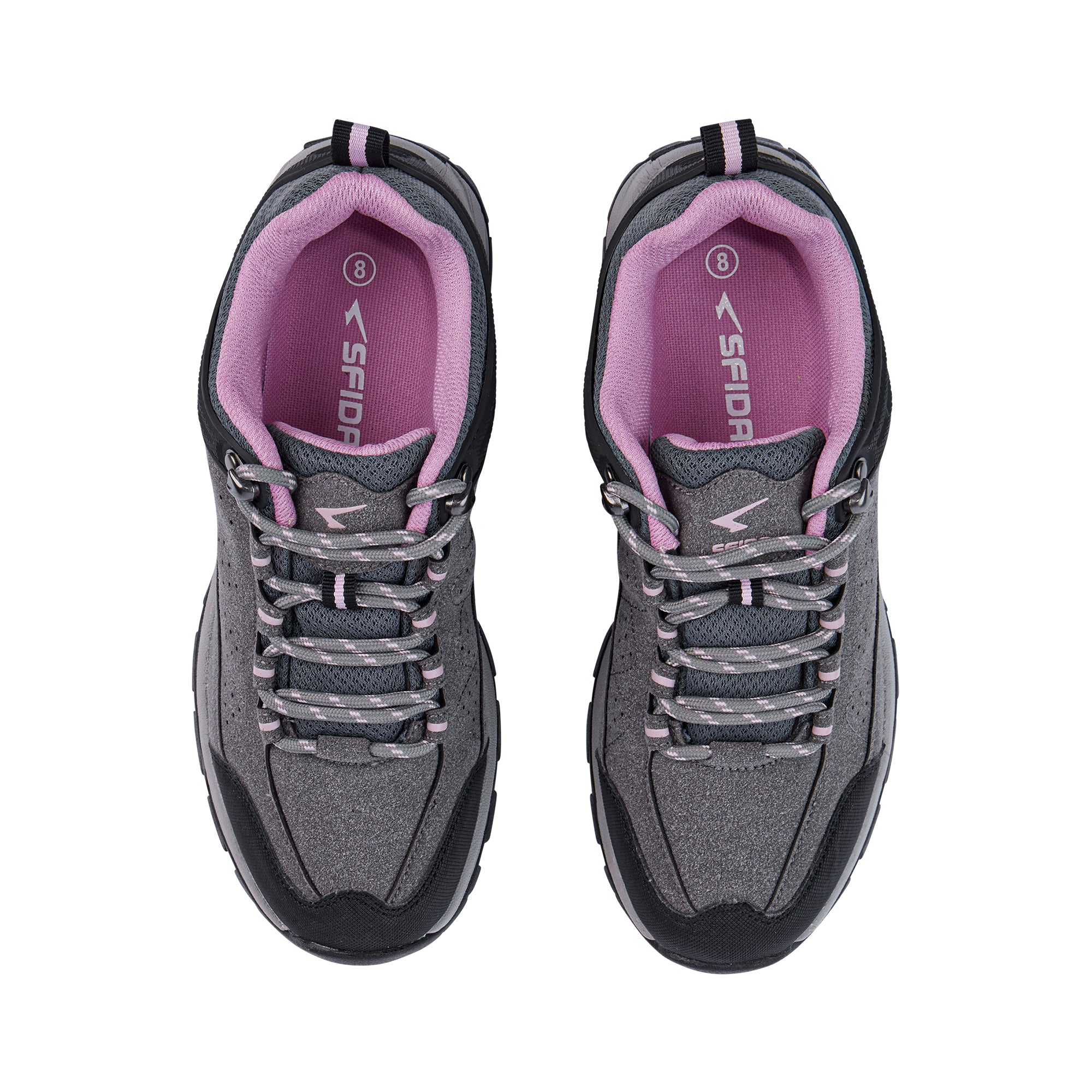 Pioneer Ladies Lace Up Runner Charcoal/Black