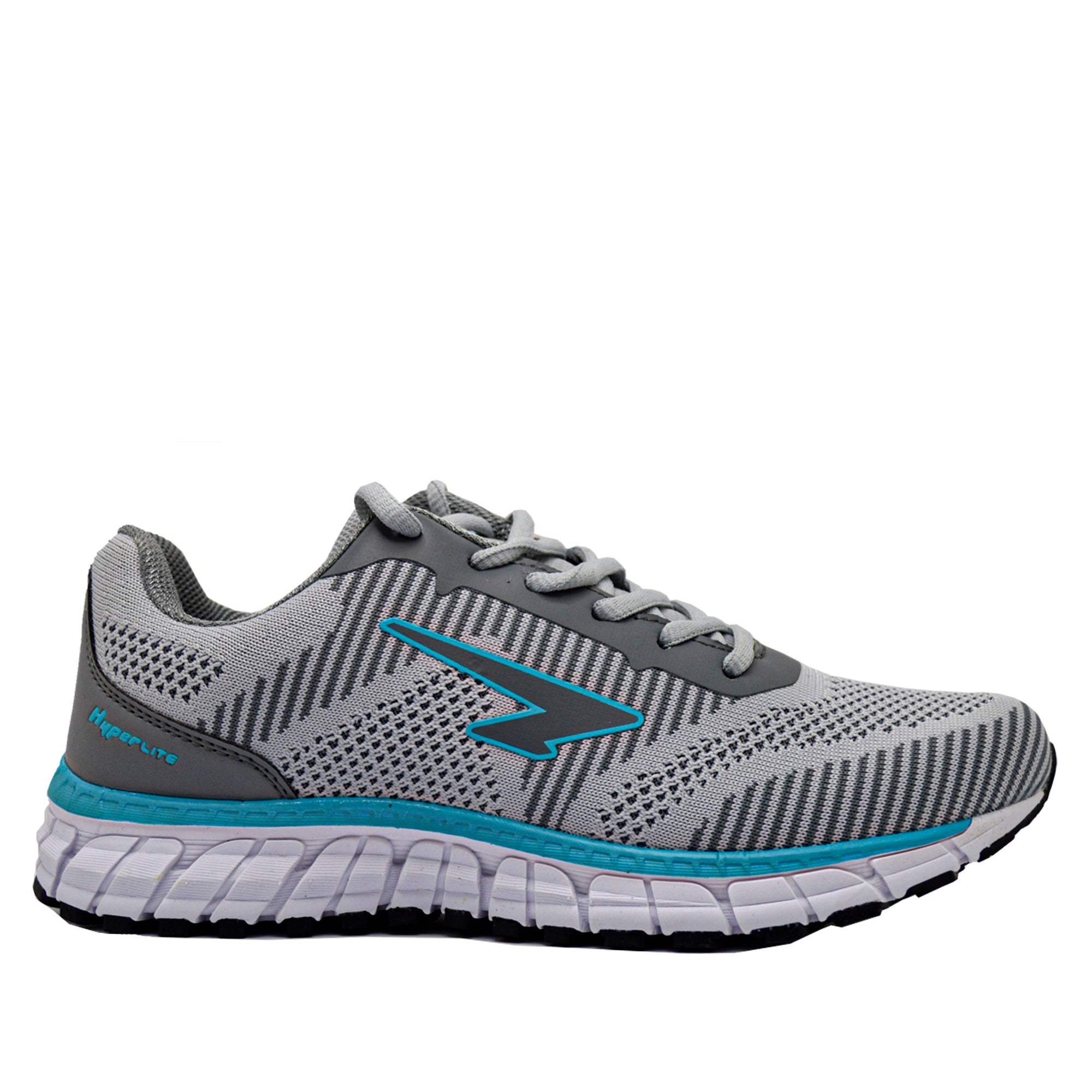 Pivot Ladies Runners Light Grey Dark Grey Aqua Sfida