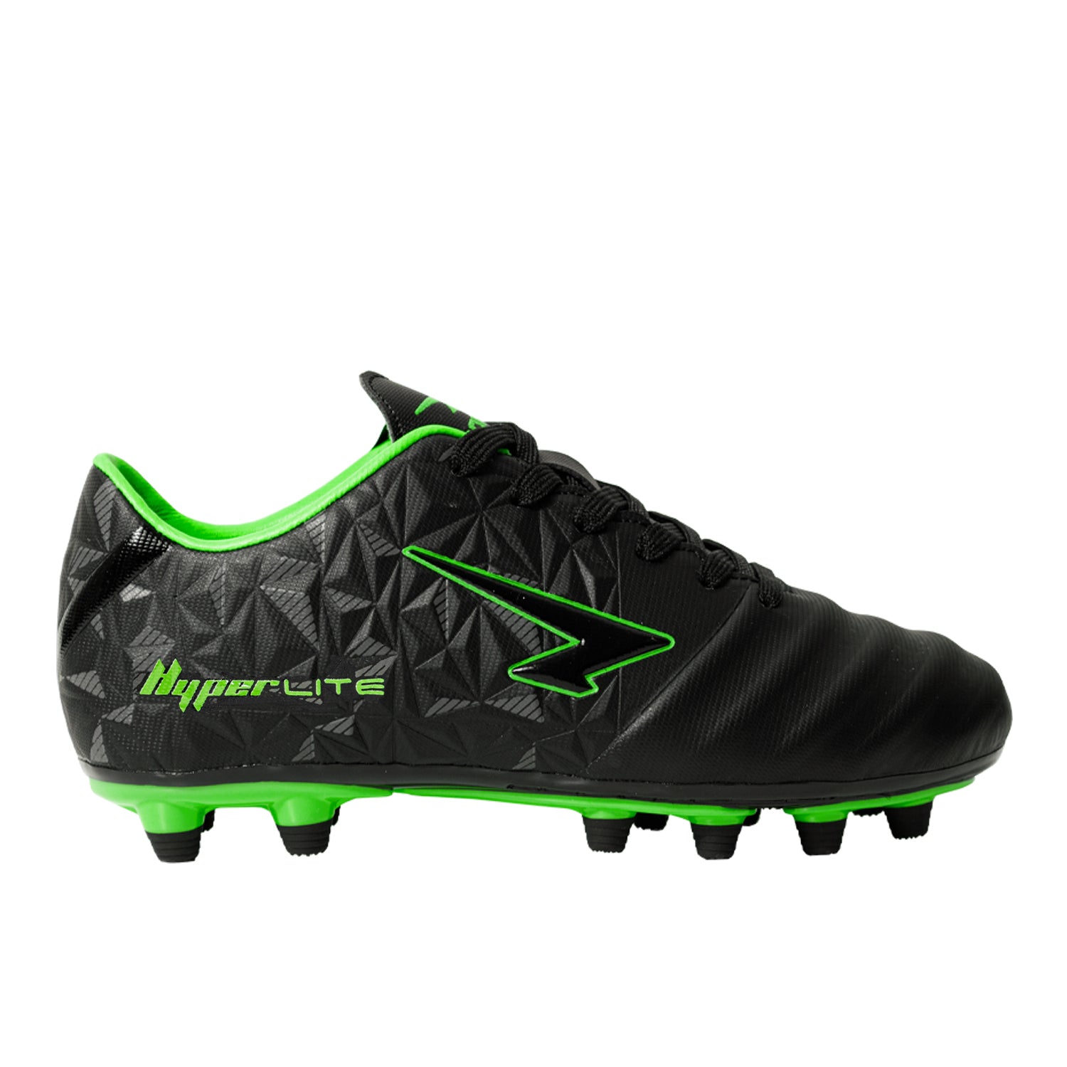 Prism Senior Football Boots - Black/Green