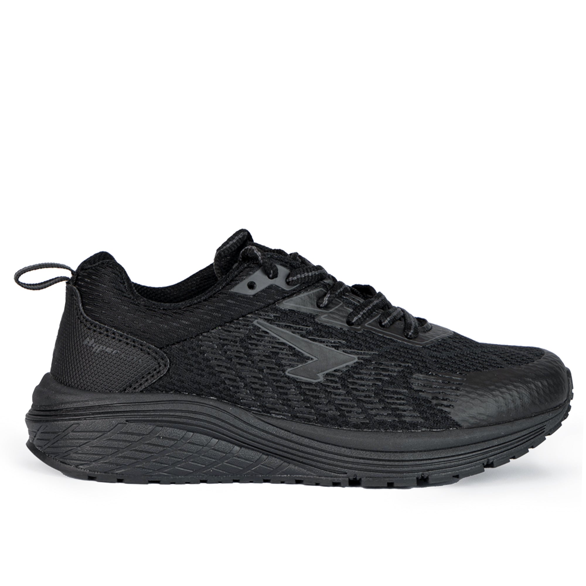 Prota Boys Lace Up Runner - Black/Black