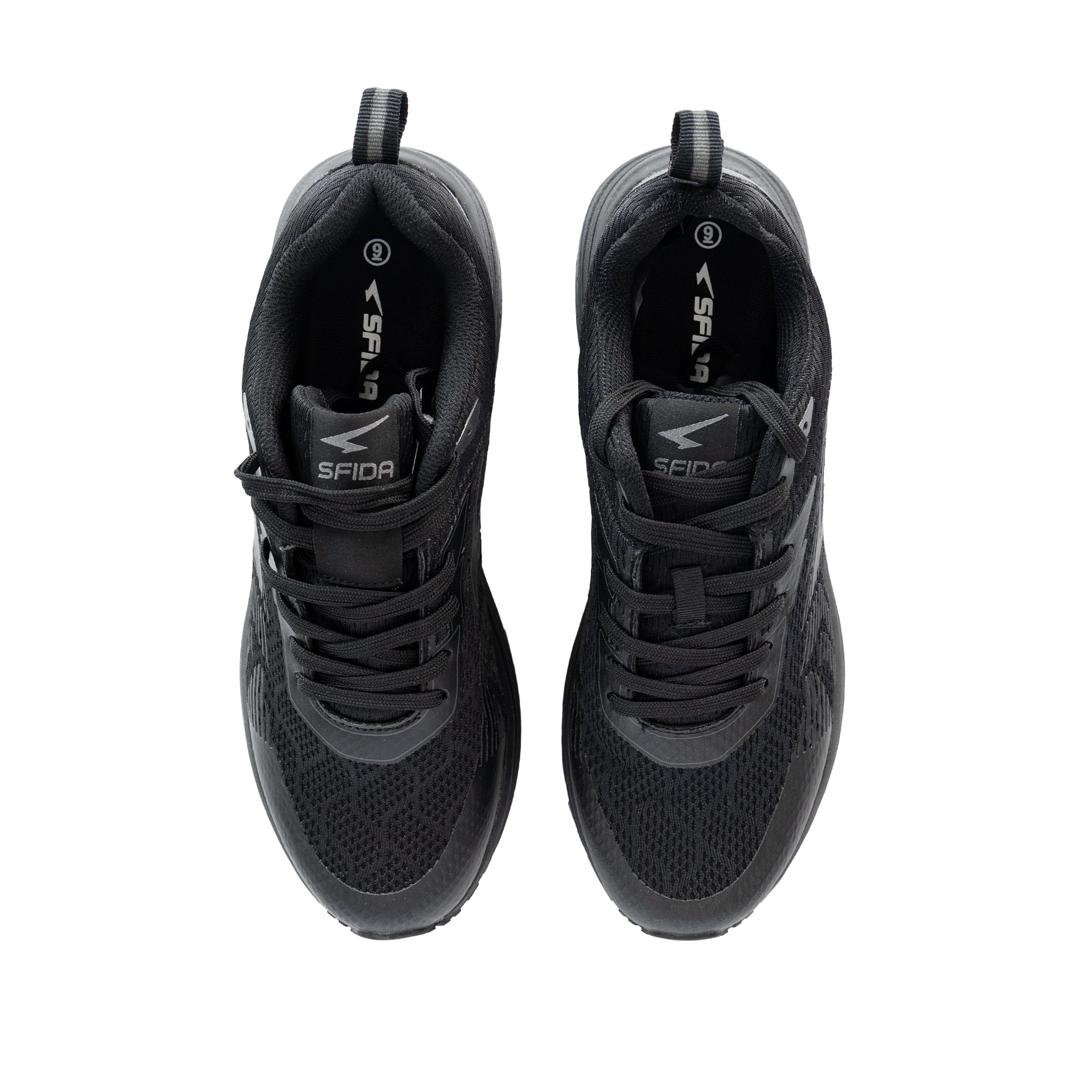 Prota Boys Lace Up Runner - Black/Black