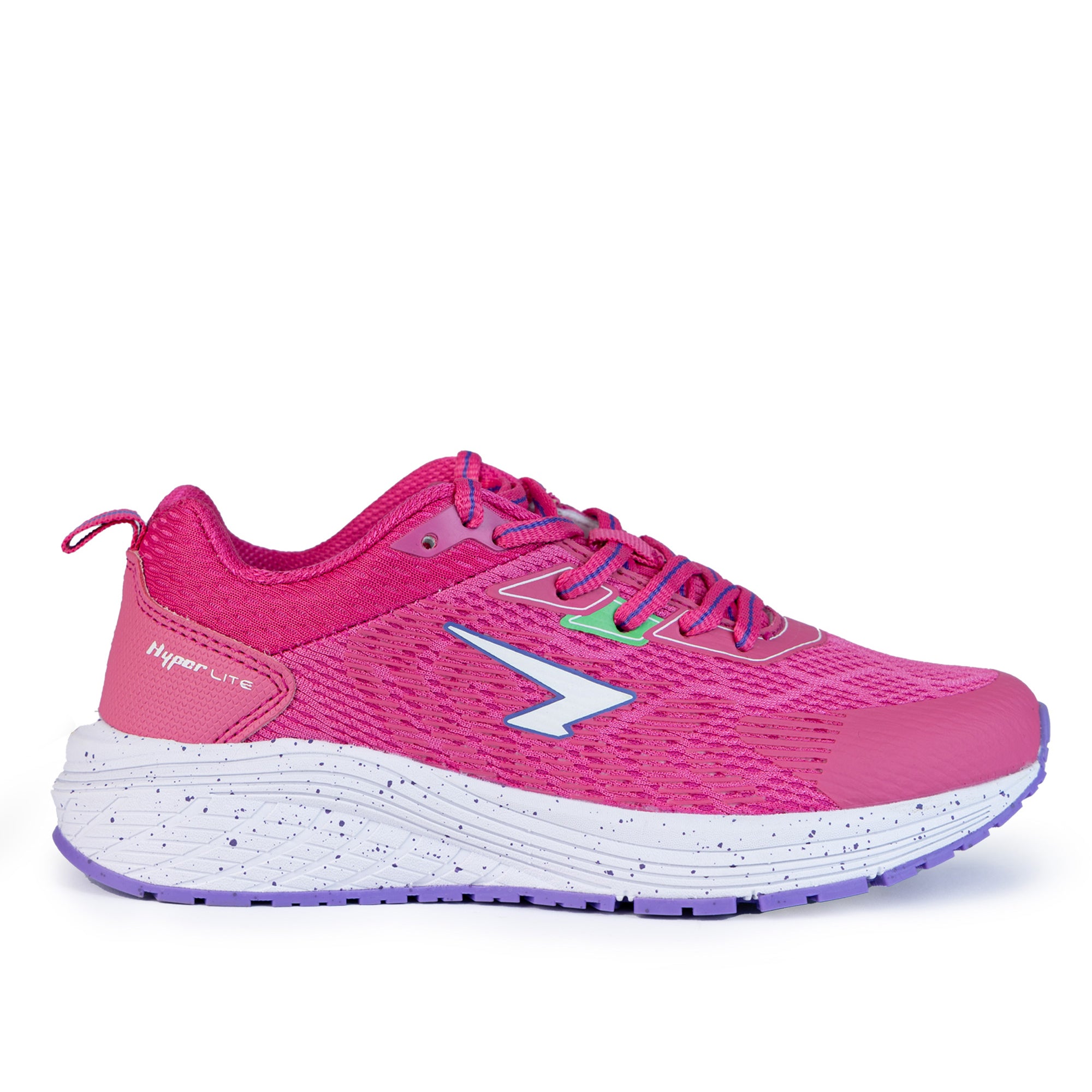 Prota Girls Lace Up  Runner - Fuchsia/Lilac