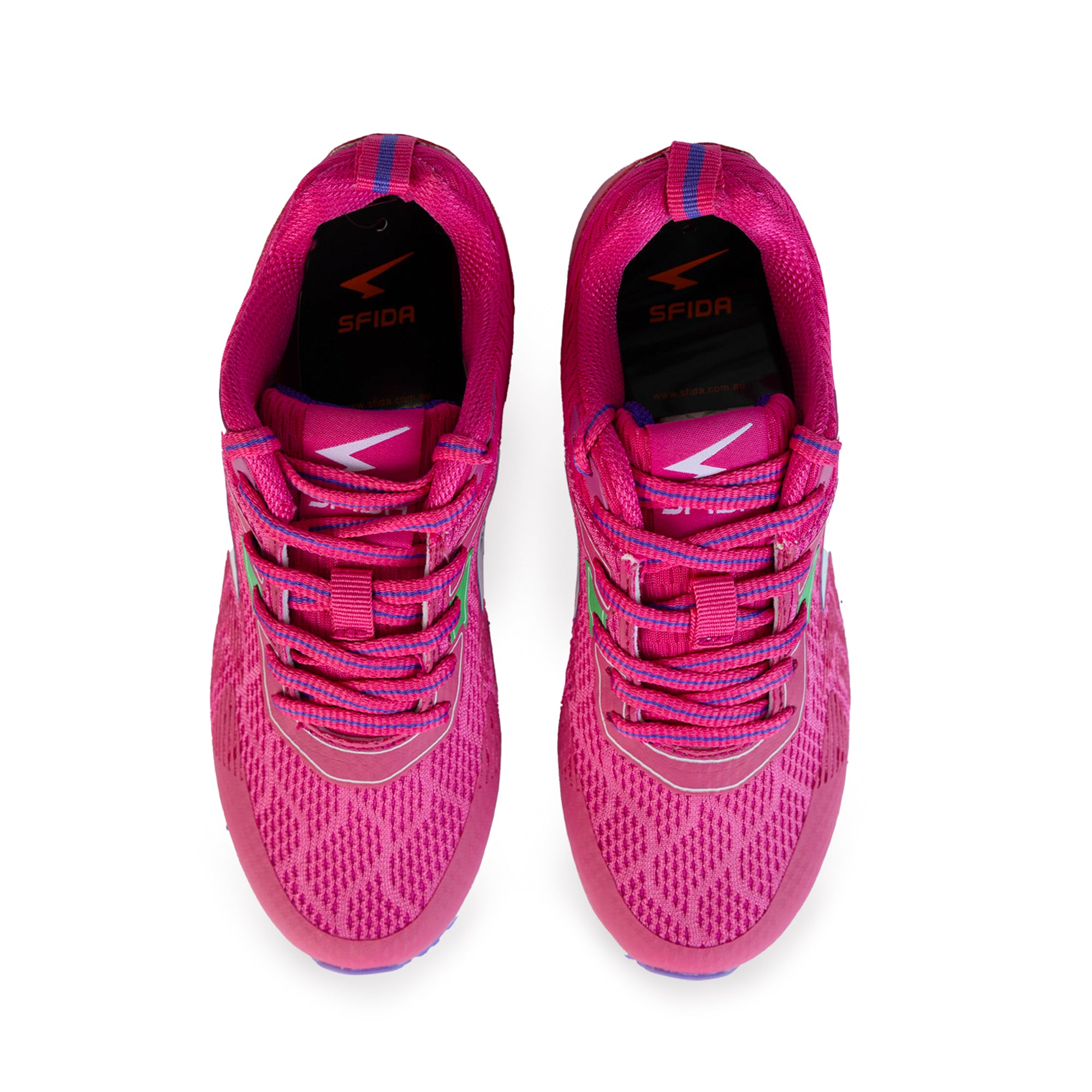 Prota Girls Lace Up  Runner - Fuchsia/Lilac