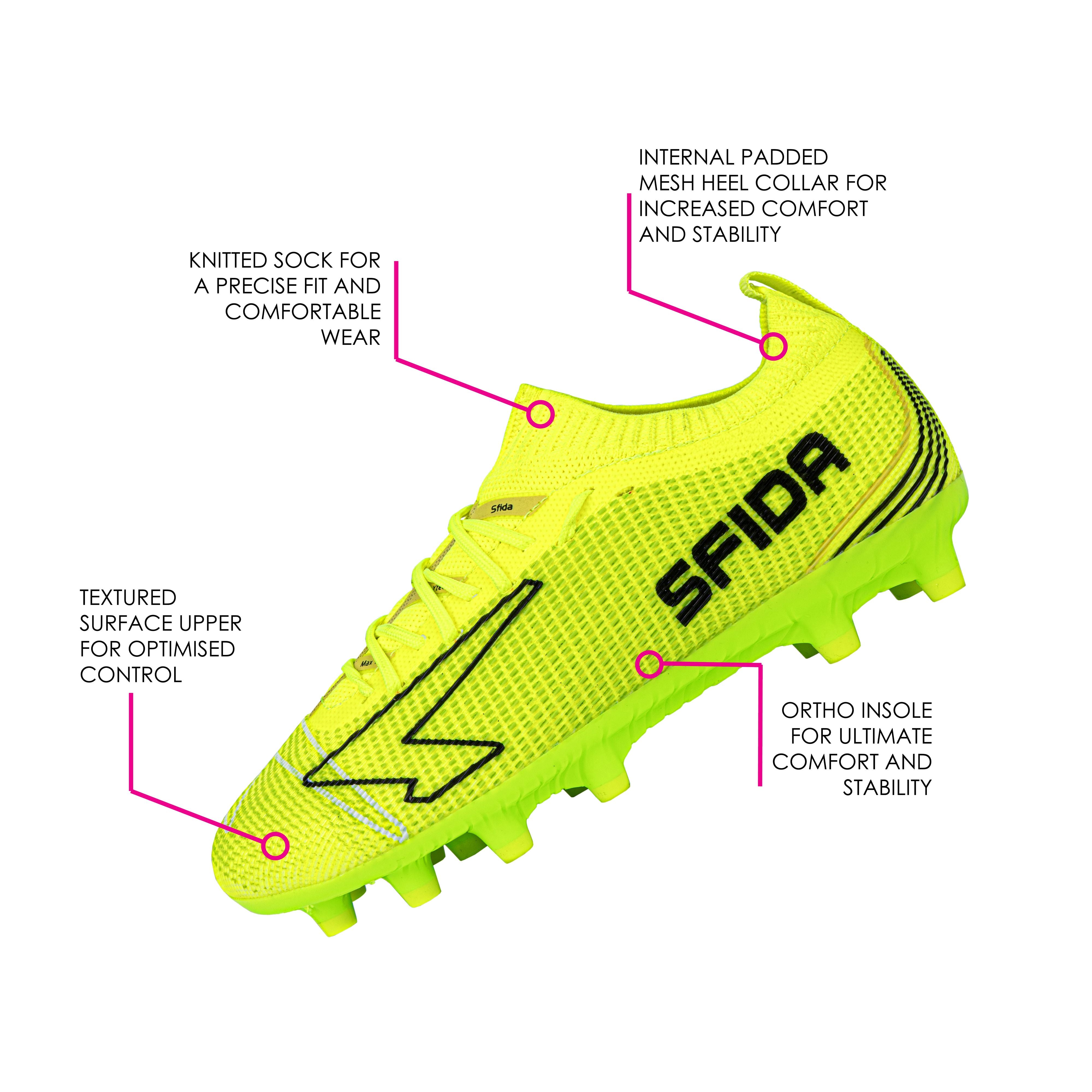 Pulse Junior Sock Football Boots - Black