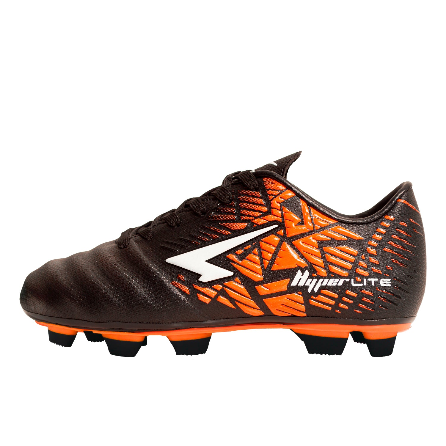 Rapid Senior Football Boots - Black/Orange