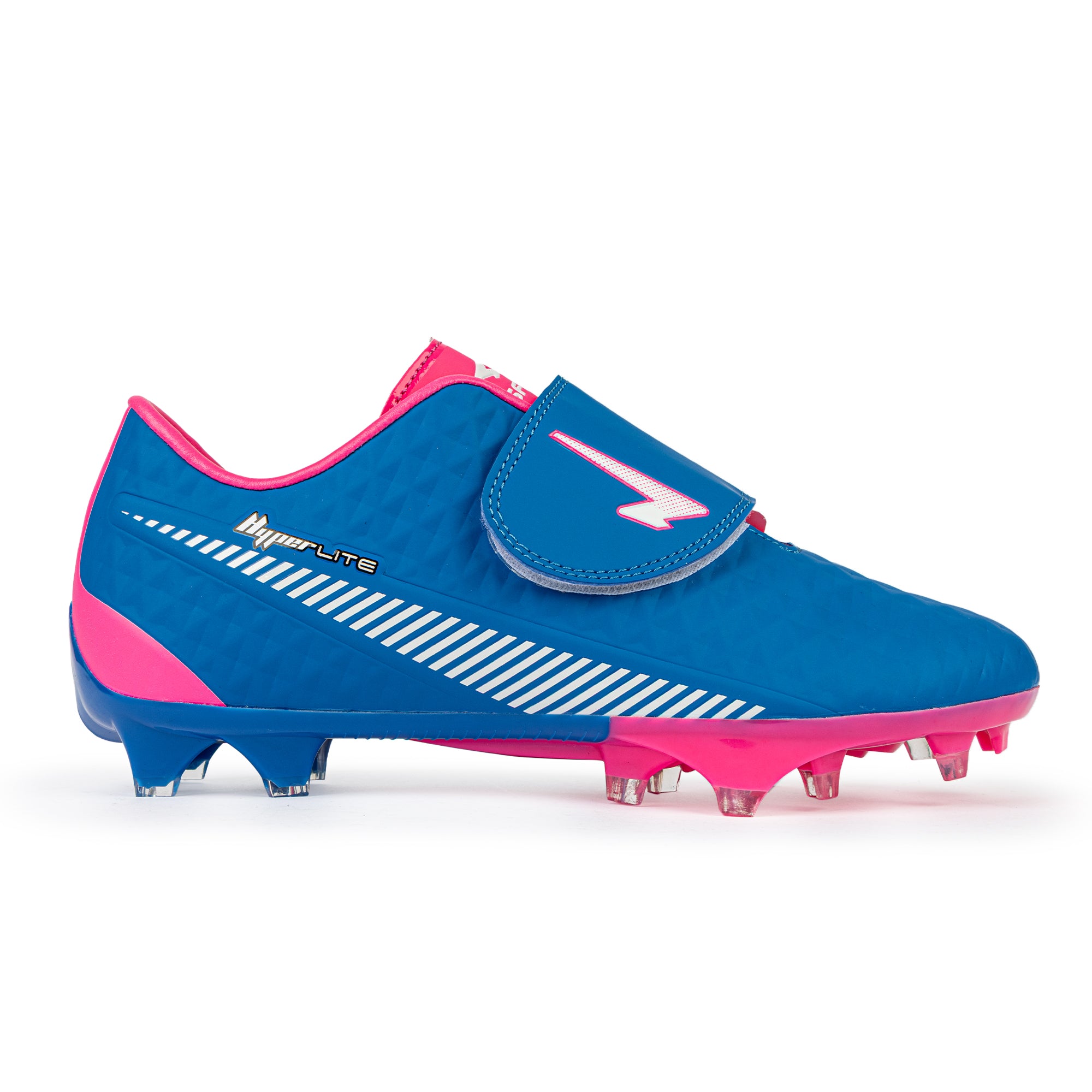 Rizz Junior Football Boots - Royal/Pink V Strap
