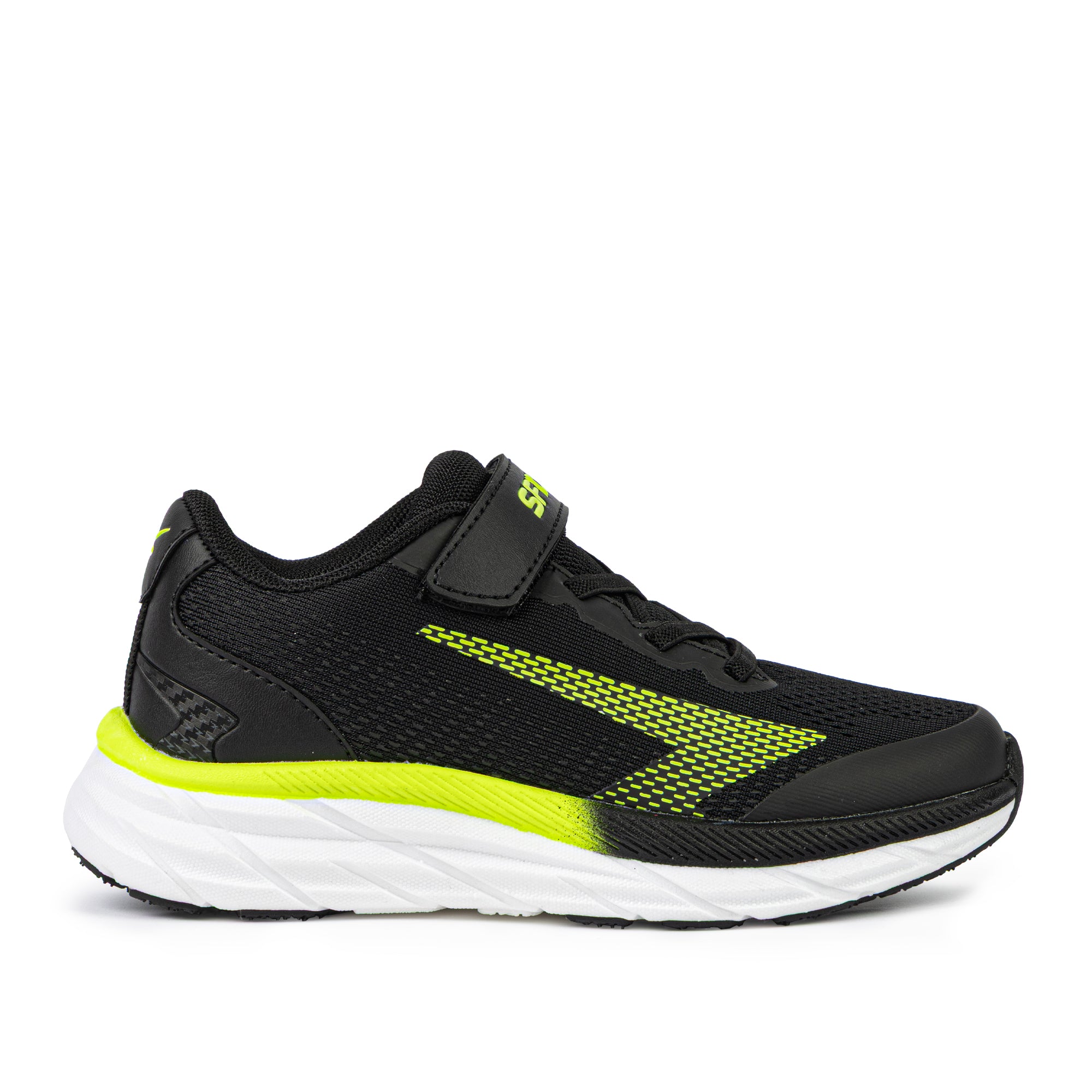 Tempo Boys Runner - Black/Lime V Strap