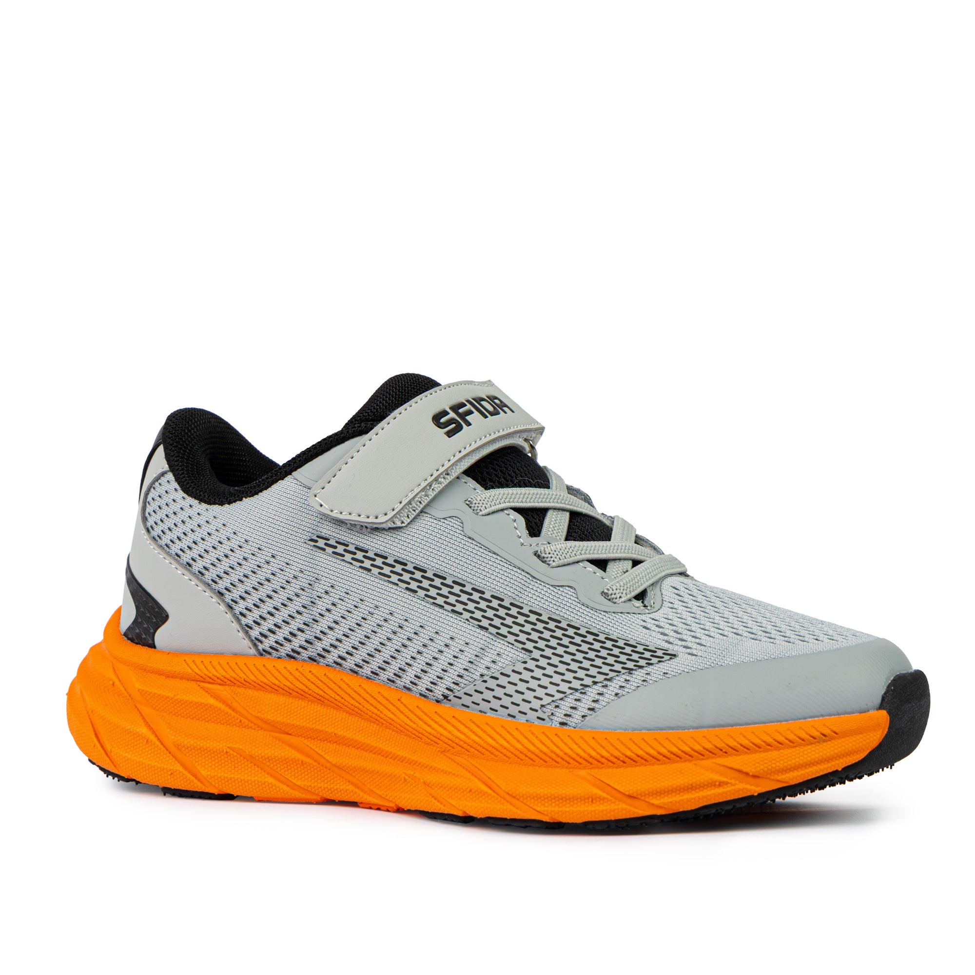 Tempo Boys Runner - Grey/Orange V Strap