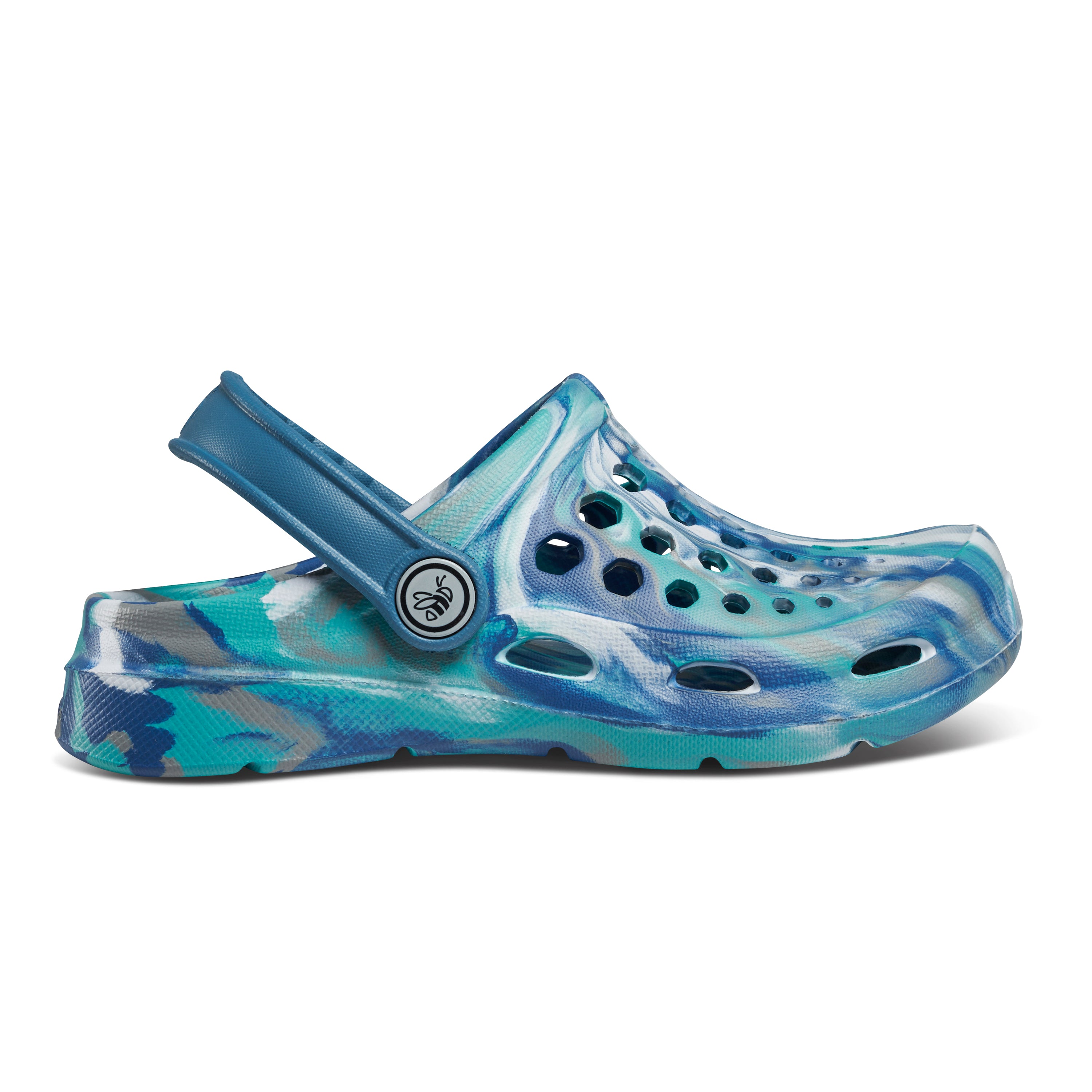 Kids Active Clog - Marbled Rapids Blue