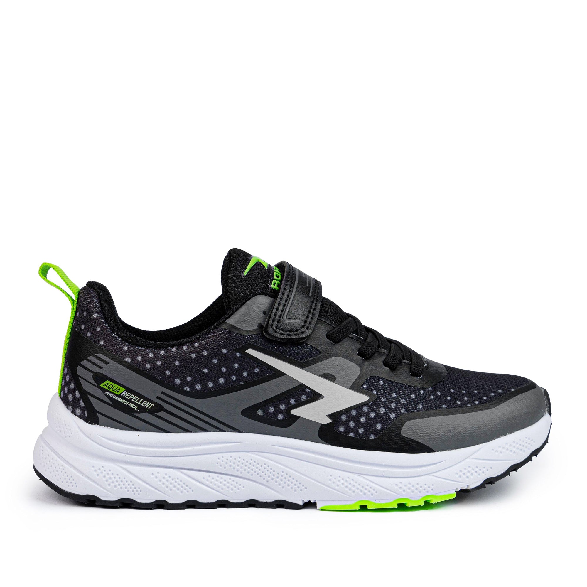 Vario Boy's Runners - Black/Lime V Strap