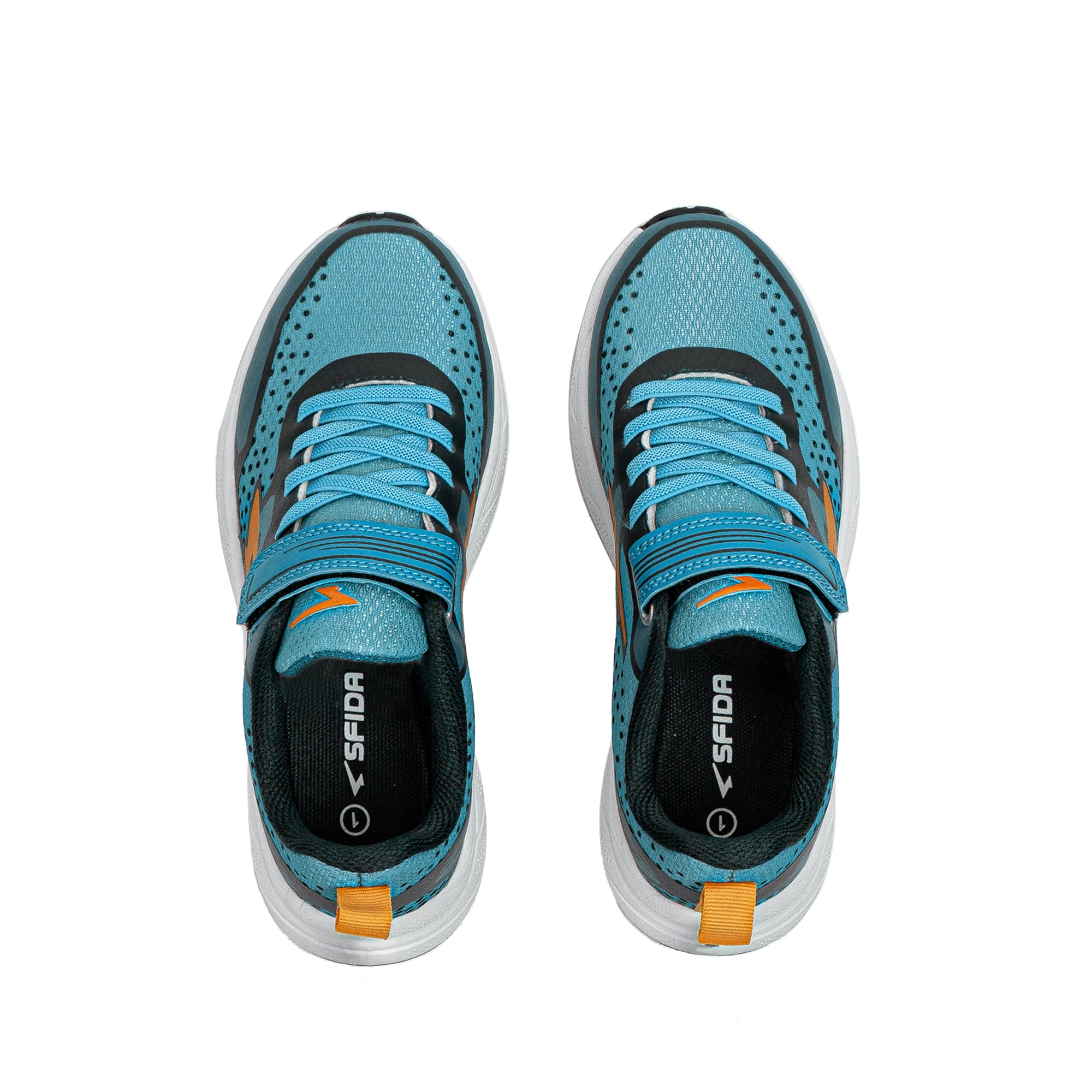 Vario Boy's Runners - Denim/Orange V