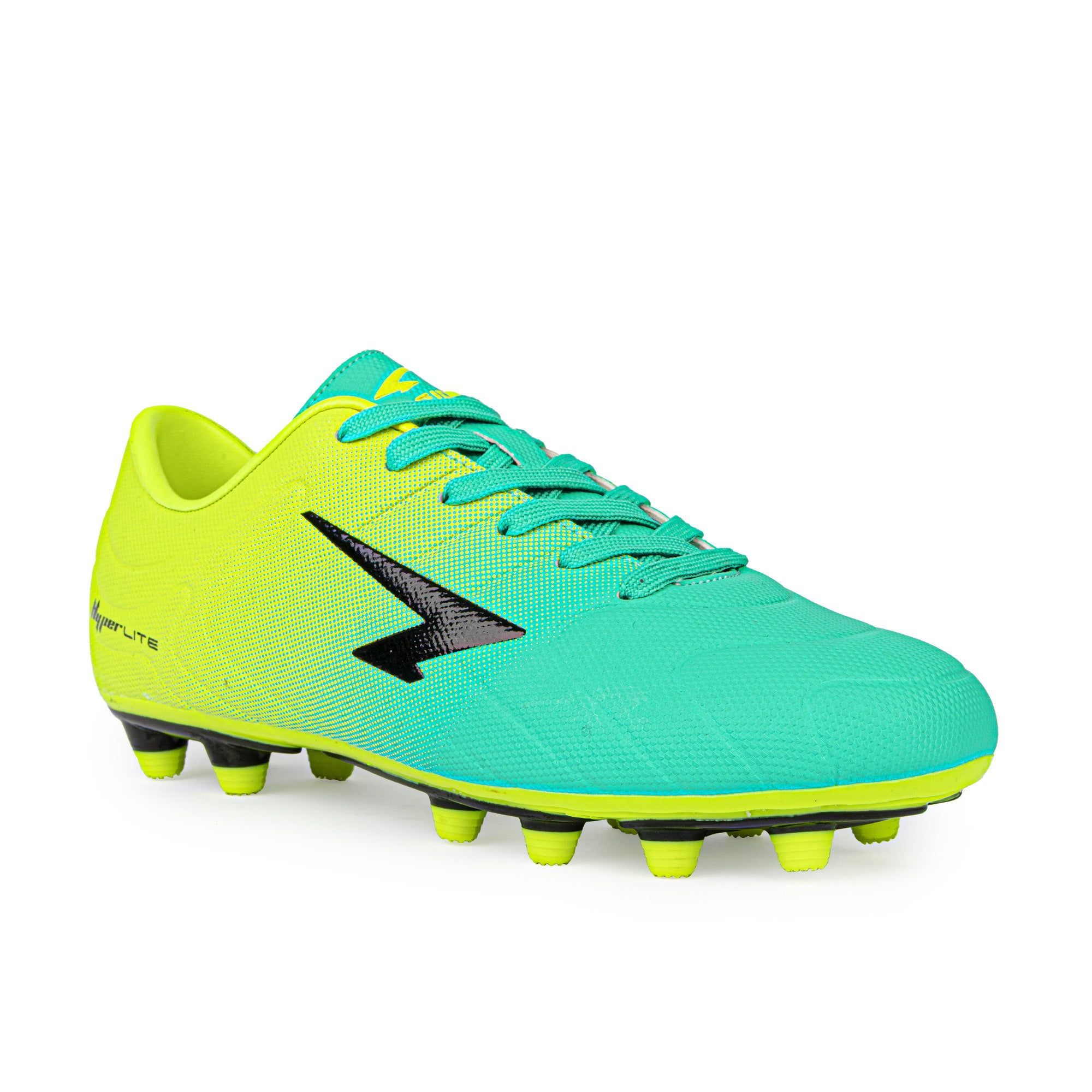 Velocity Junior Football Boots - Yellow/Aqua