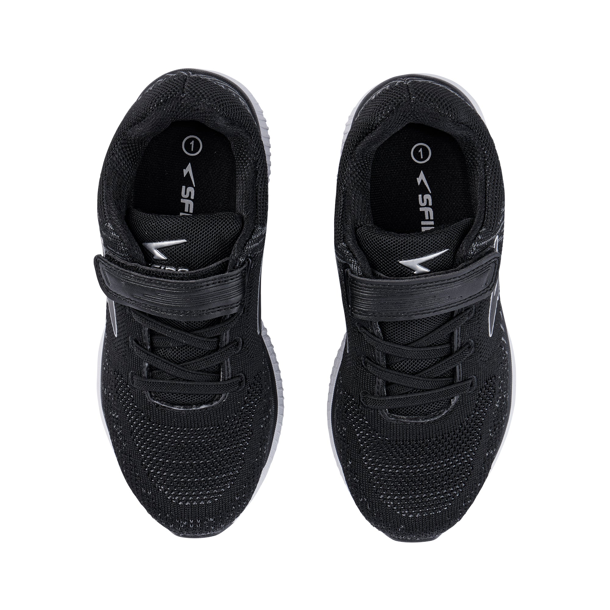 Vertex Boys V-strap Runner Black/Silver