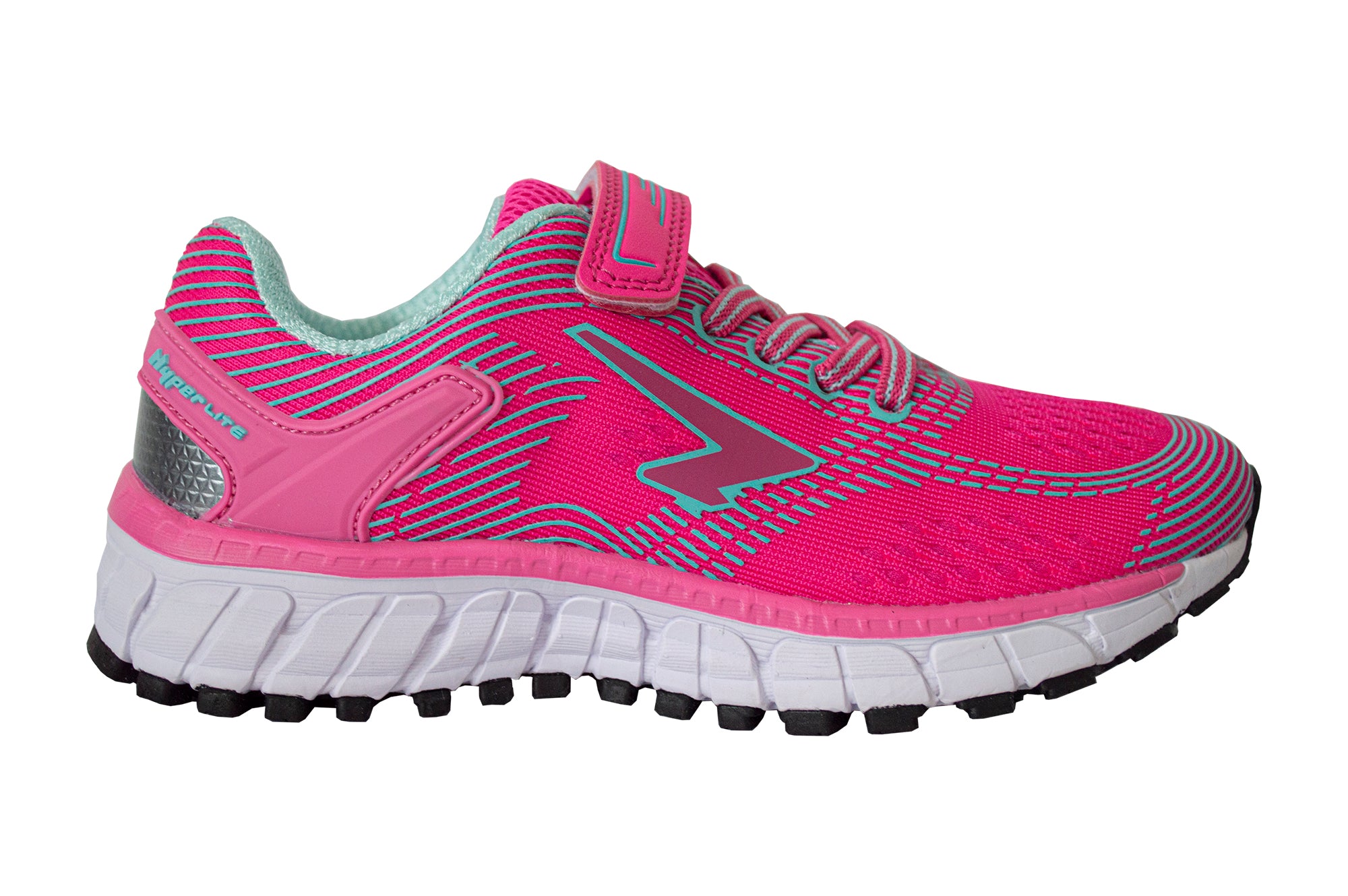 Vivid Girls V Strap Runner - Fuchsia/Mint