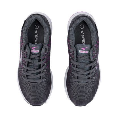 Weave Girls Lace Runners - Charcoal Fuchsia