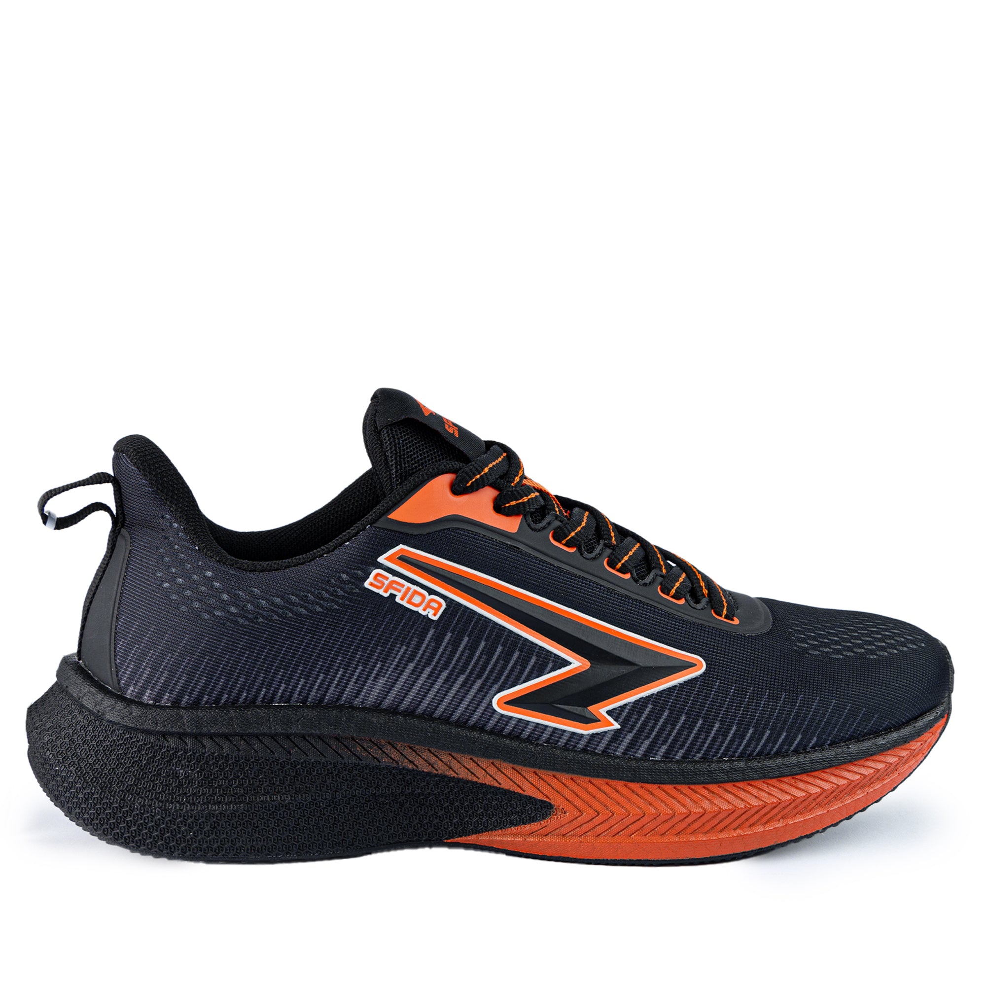 Zephyr Men's Performance Runner - Black/Dark Orange