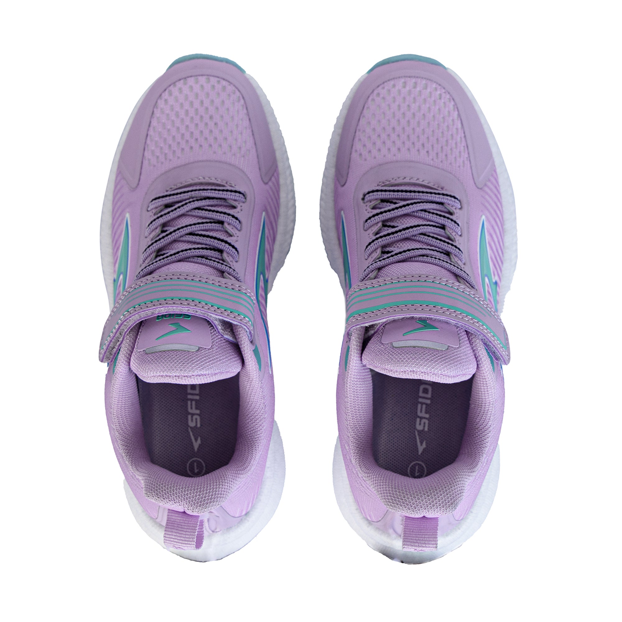 Zephyr Girl's Performance Runners V Strap - Lilac/Mint