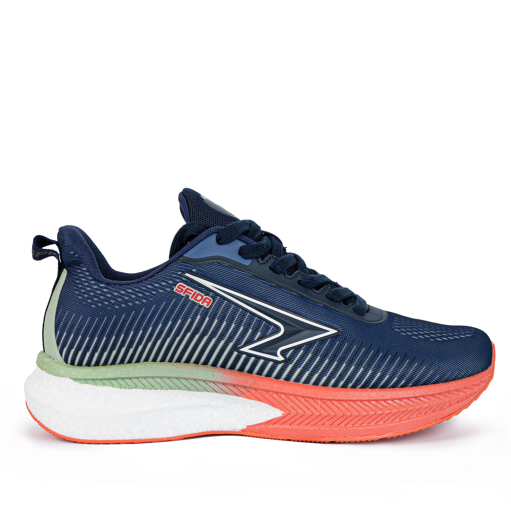 Zephyr Men's Performance Runners - Navy/Mint/Coral