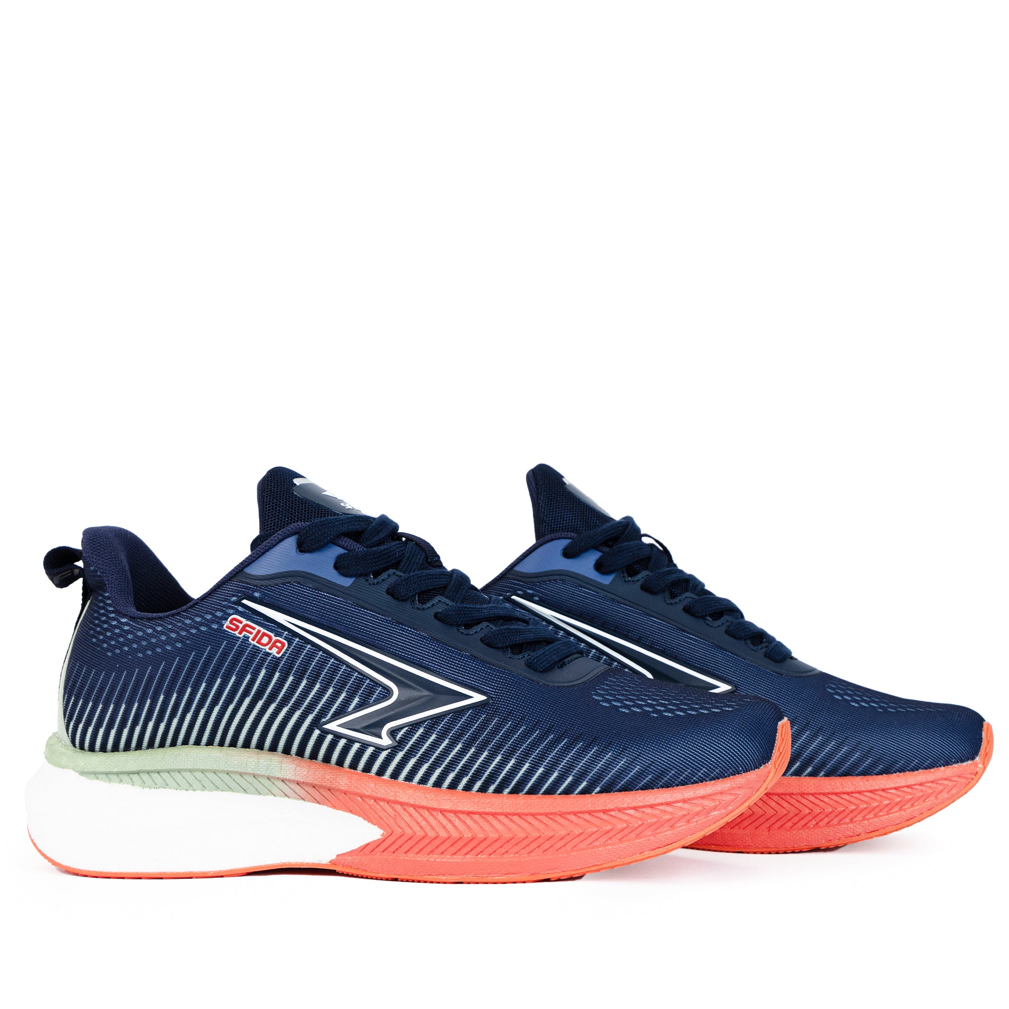 Zephyr Men's Performance Runners - Navy/Mint/Coral