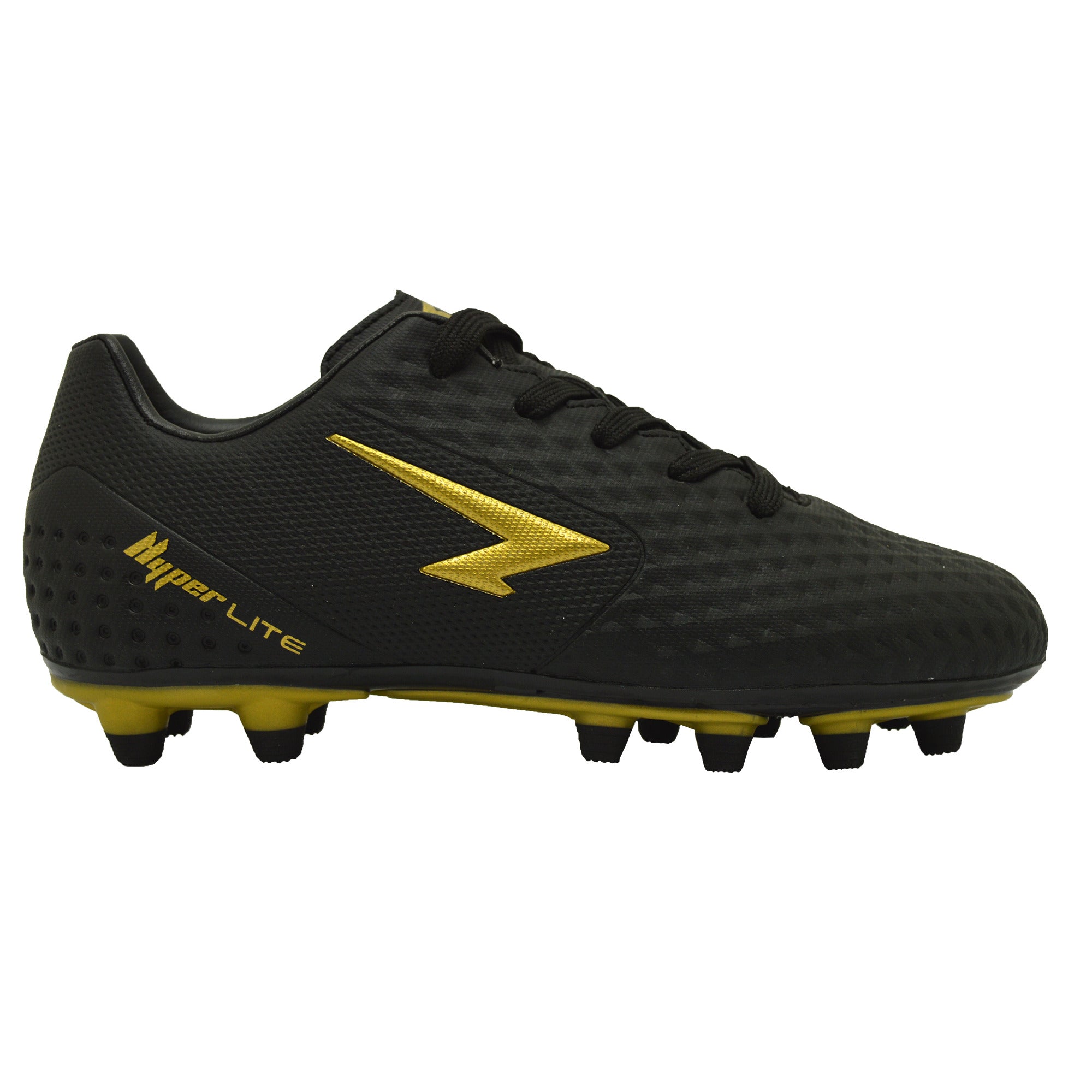 ZONE Senior Football Boots - Black/Gold