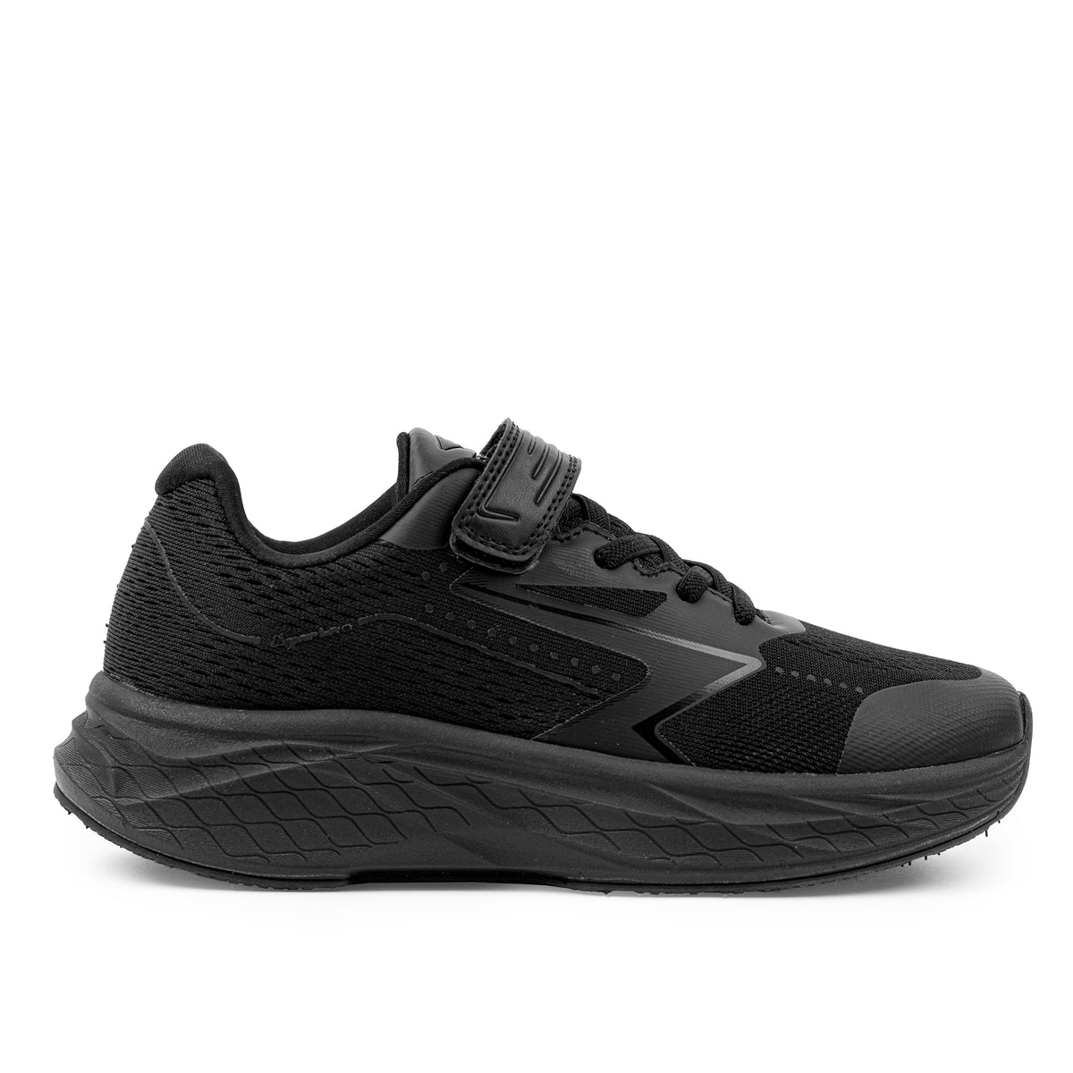Zyric V Strap Boys Runner Double Black