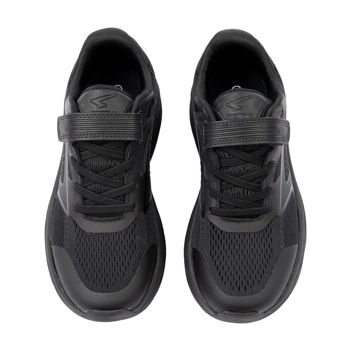 Zyric V Strap Boys Runner Double Black