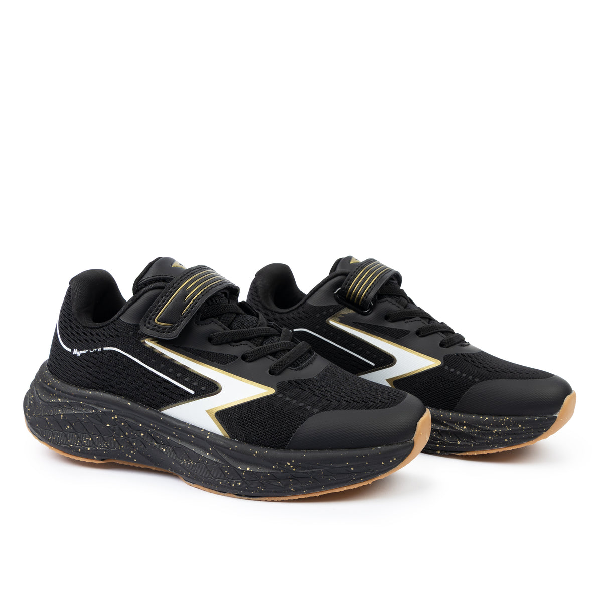Zyric V Strap Boys Runner Black/Gold