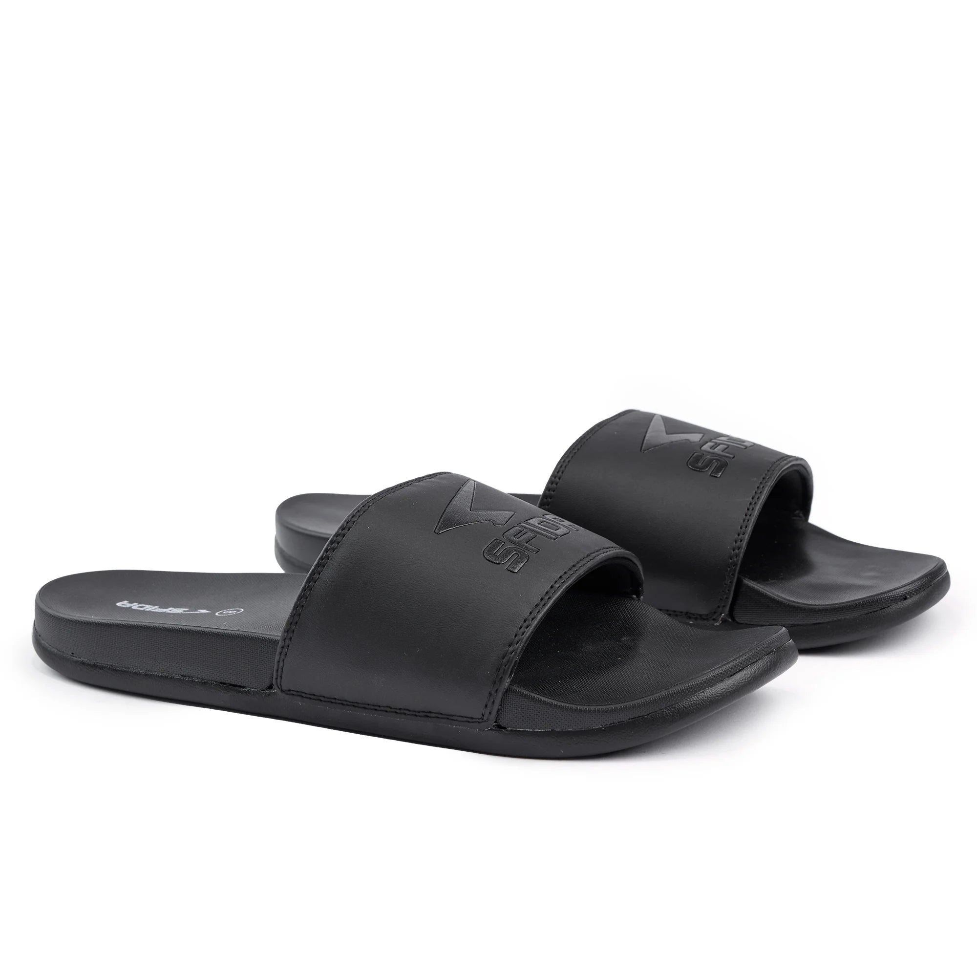 Laze Mens Slides - Black