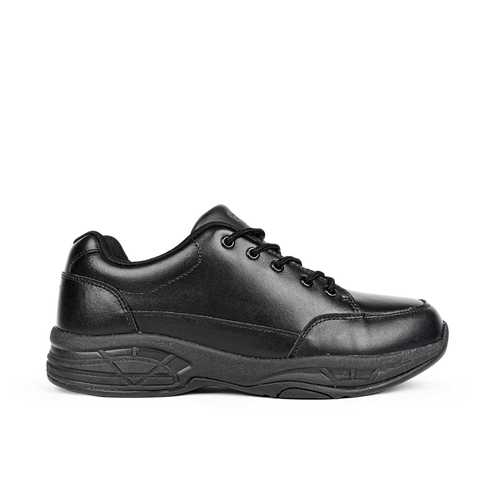 Alex 2 Junior Leather Lace Up School Shoe - Black