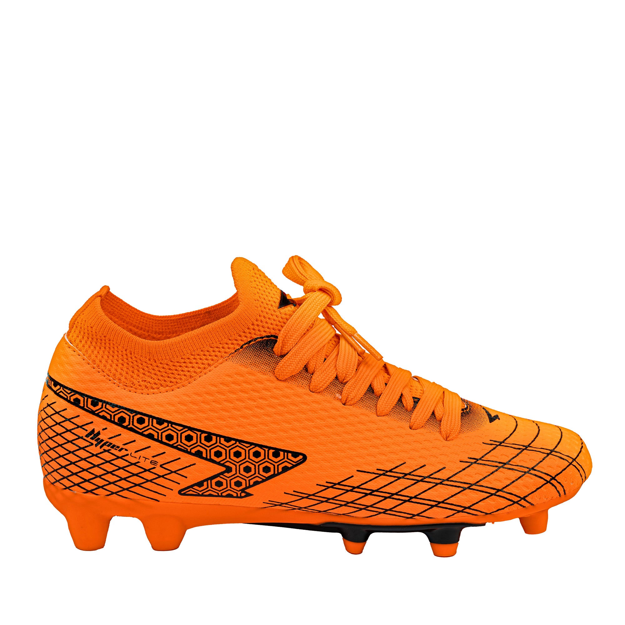 Blast Kid's Football Sock Boots - Orange/Black