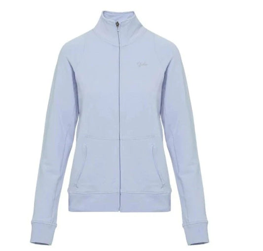 Feine Ladies Fleece Full Zip Collar Jacket - Blue Fog
