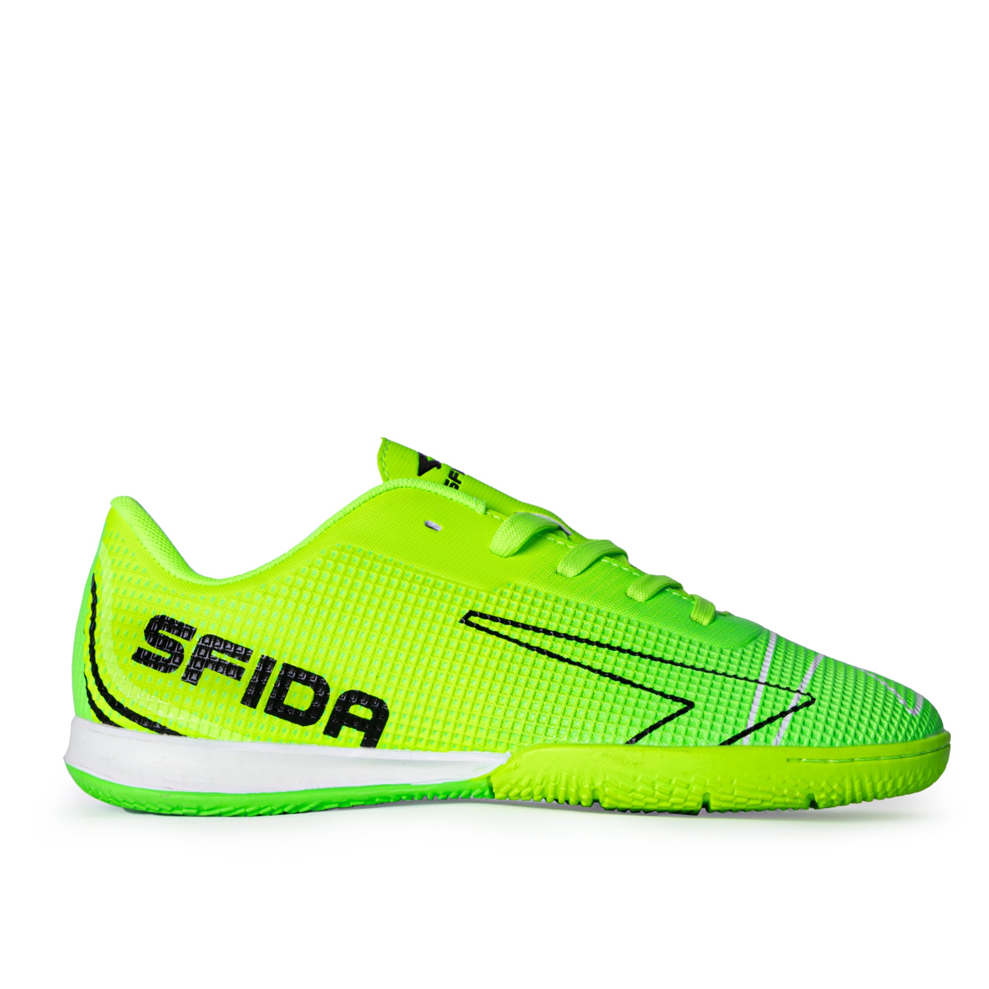 Conquer Kid's Indoor Football Shoes - Lime