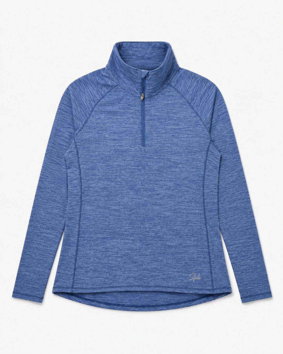 Gisele Ladies L/S 1/4 Zip TOP - Blue