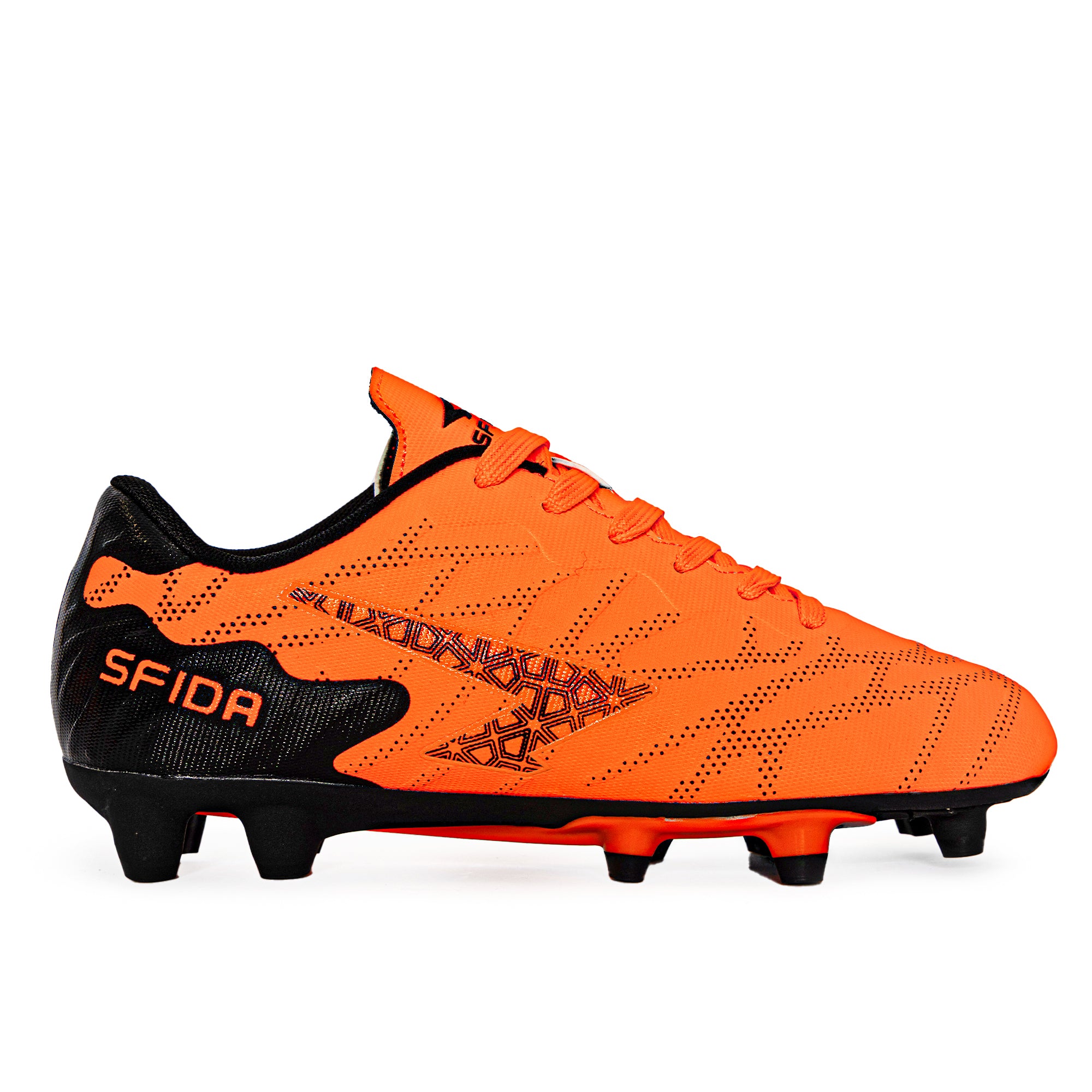 Launch Kid's Football Boots - Orange/Black