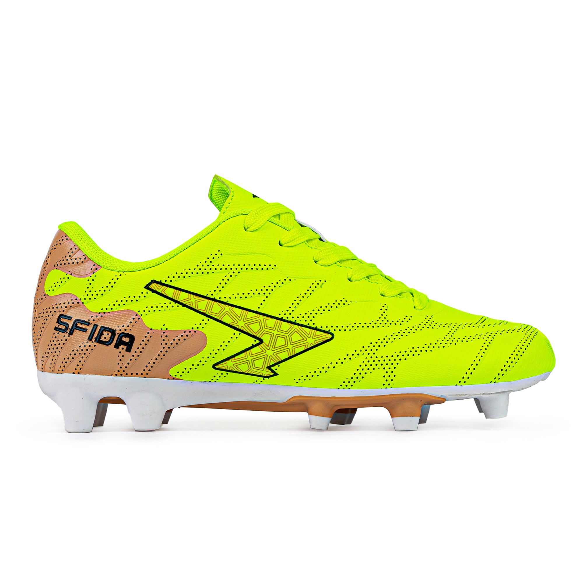 Launch Kid's Football Boots - Yellow/Bronze