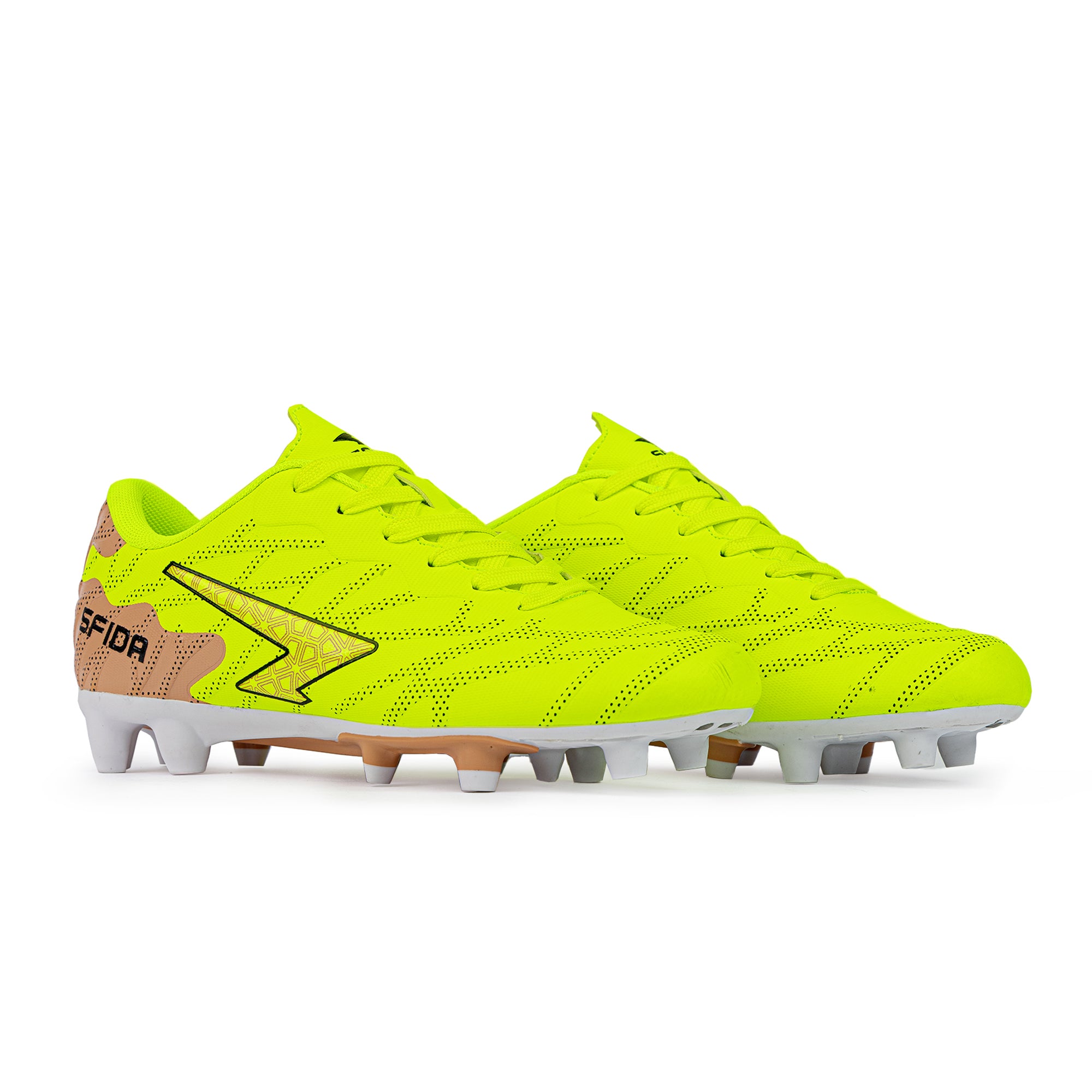 Launch Kid's Football Boots - Yellow/Bronze