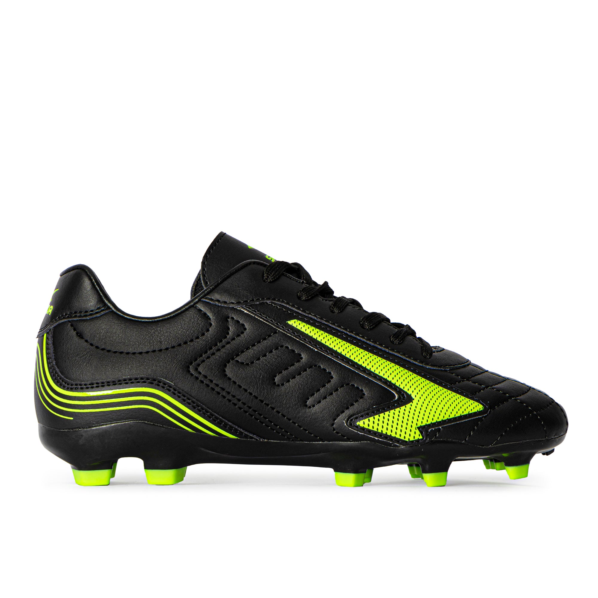 Legend Kid's Football Boots - Black/Lime