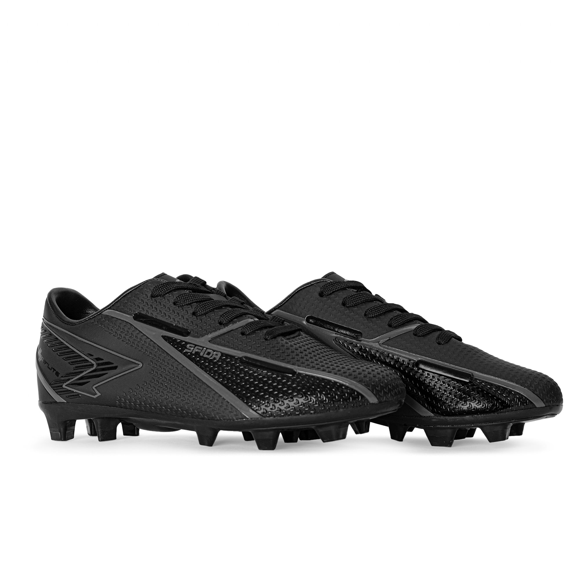 Strike Kid's Football Boots - Black/Black Wide Fit