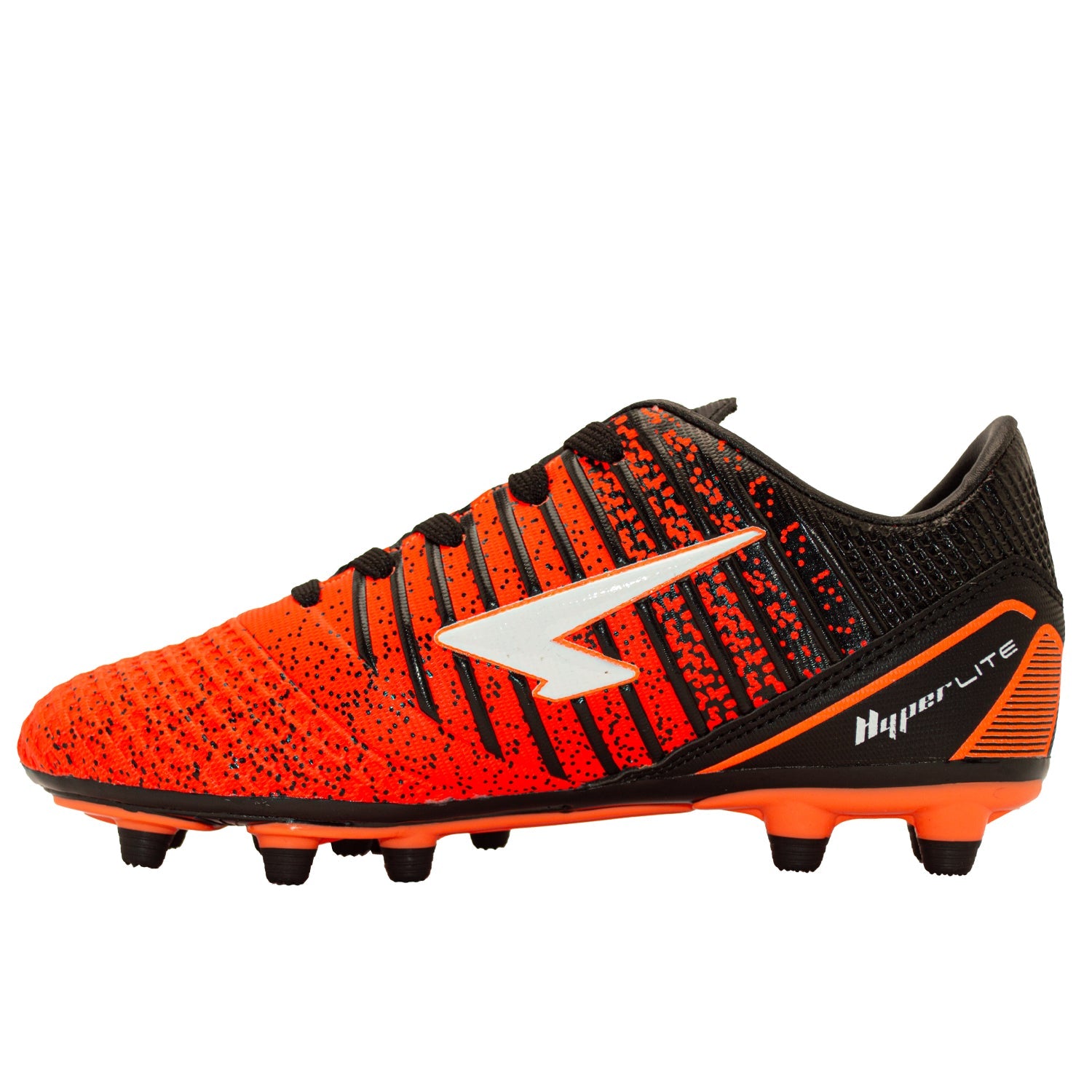 Orange and black hot sale youth football cleats