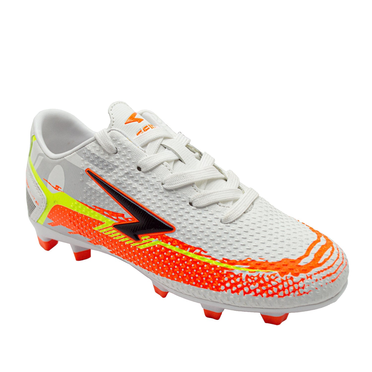 White and best sale orange football boots