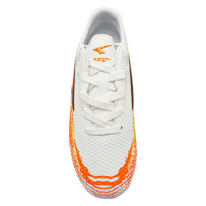 Knight Junior Football Boots - White/Orange