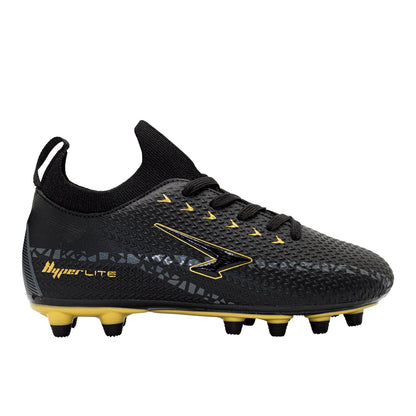 Precision Junior Sock Football Boots - Black/Gold